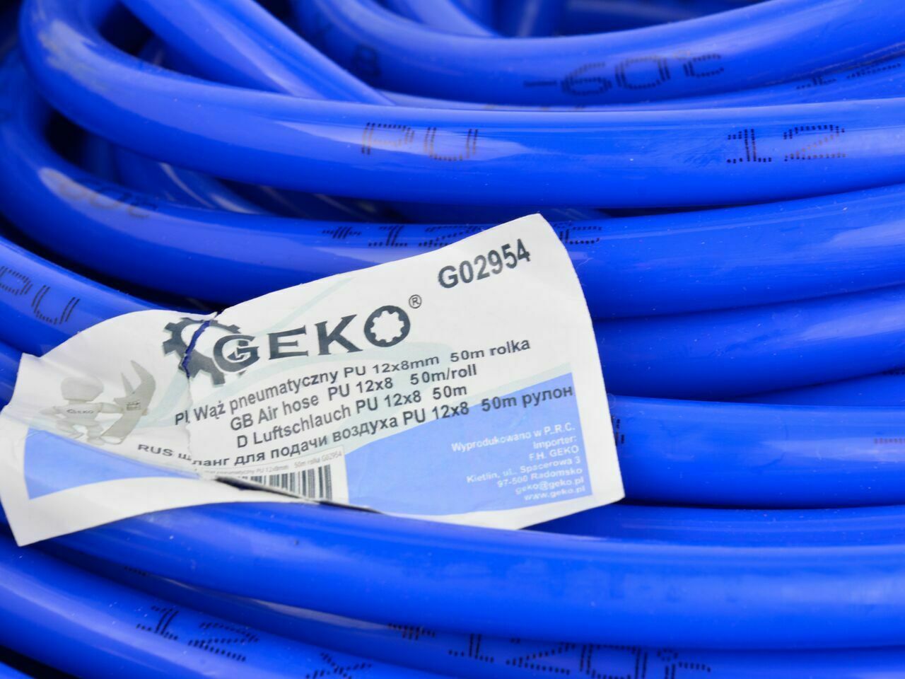 Furtun pneumatic PU 8x12mm, lungime 100m, GEKO G02954