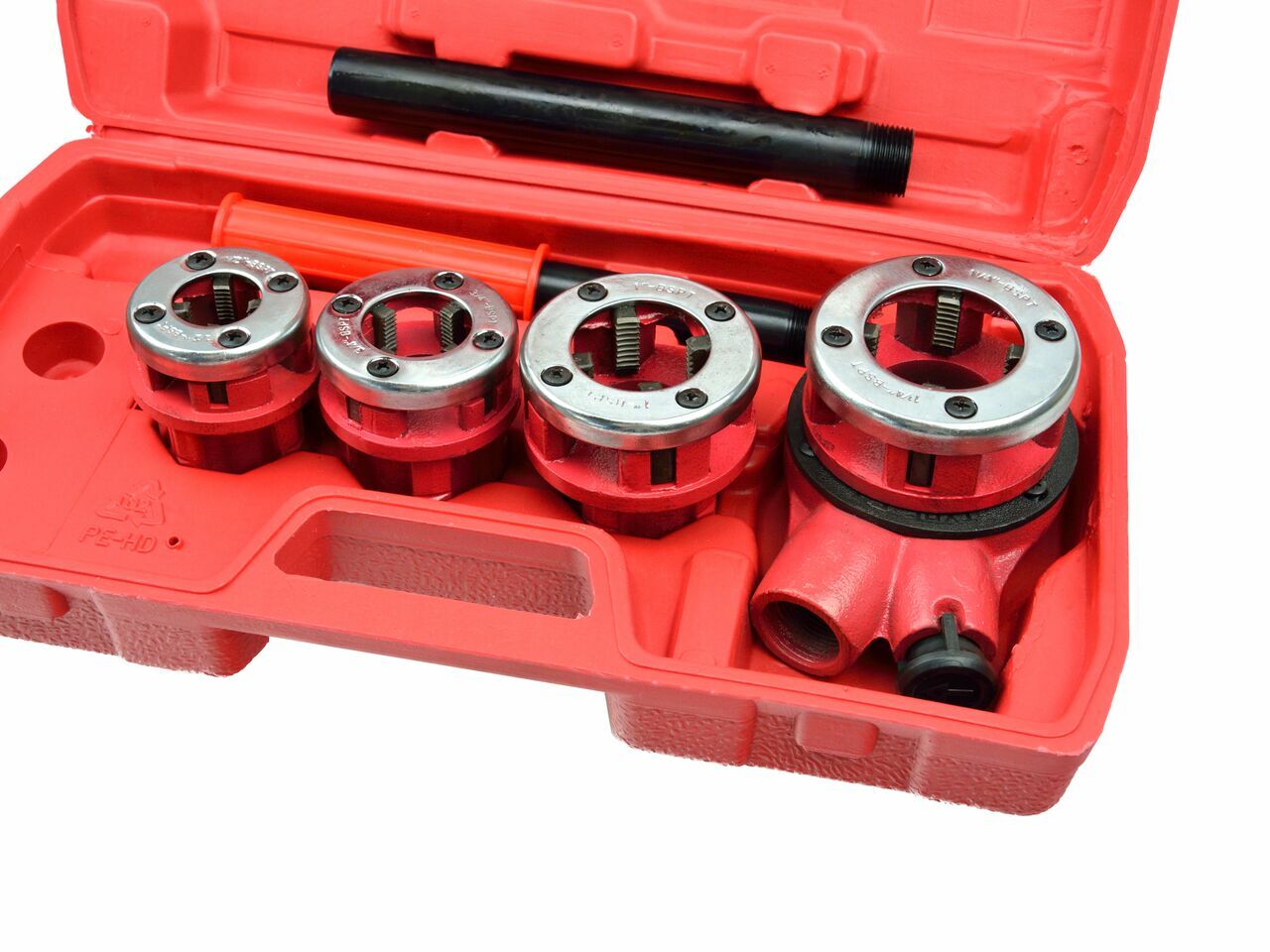 Set 4 filiere pentru dispozitivul de filetat 1/2" - 1,1/4", Geko G01000