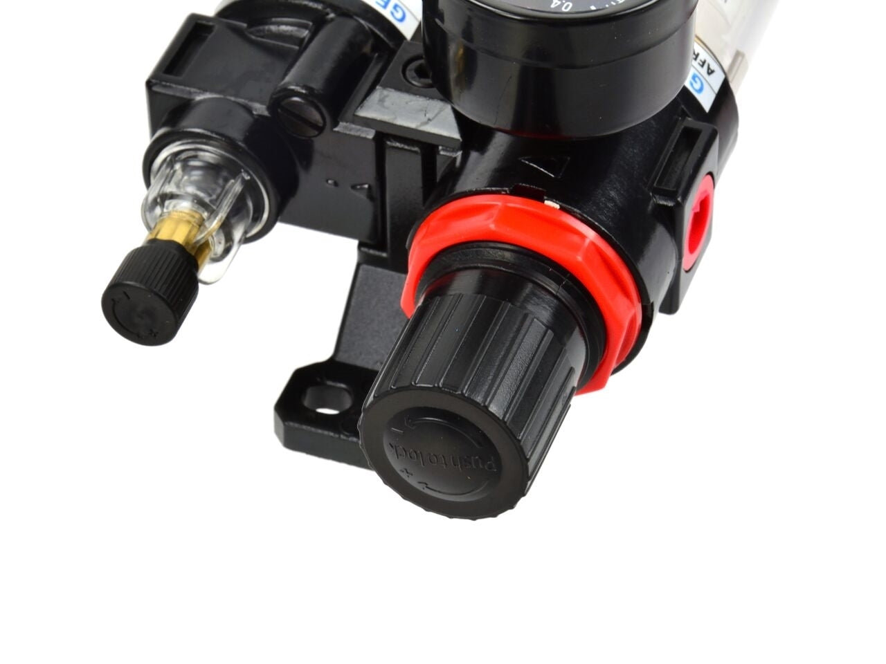 Regulator cu filtru de aer cu reductor pentru compresoare 8.5bar 1/4", GEKO G01176