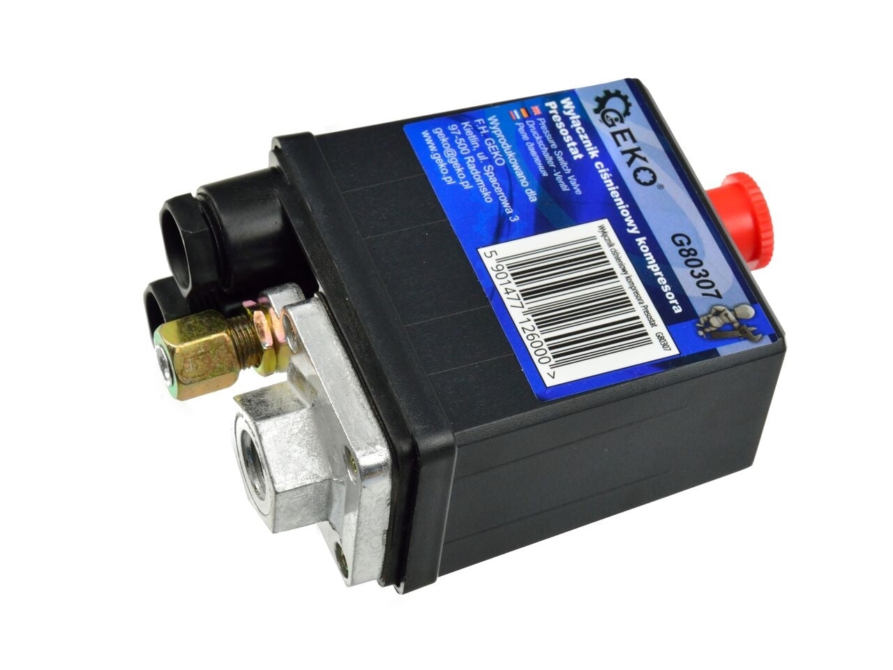 Presostat pentru compresoare 12 bar, Geko G80307