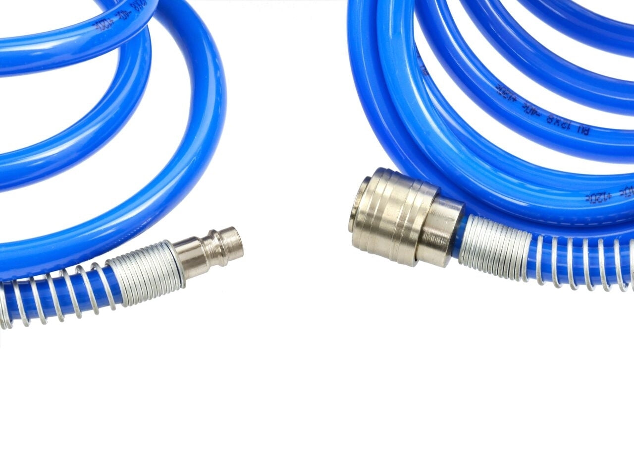 Furtun pneumatic spiralat + cuplare rapida 8x12mm 20m, GEKO G01162