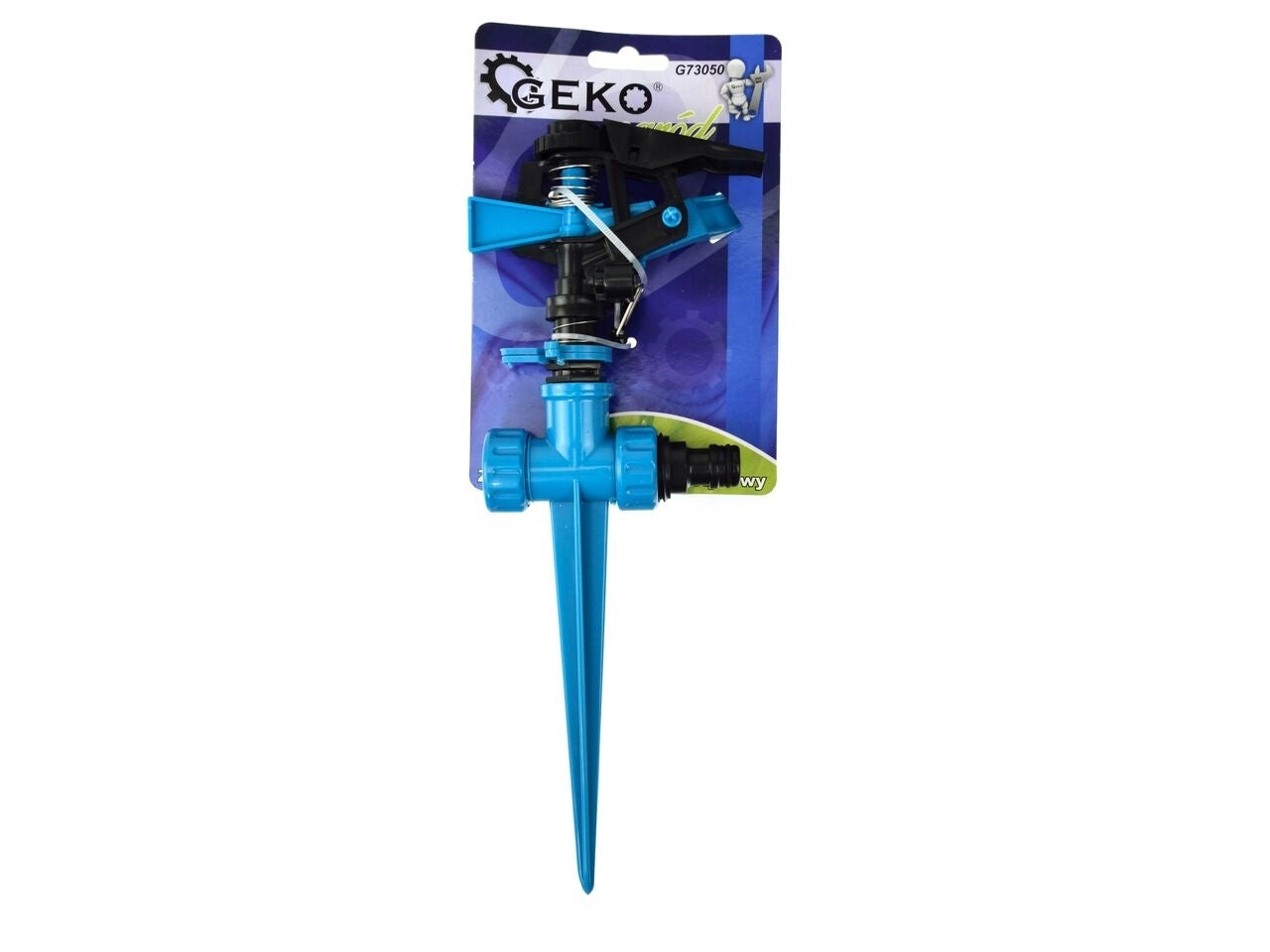 Aspersor cu impuls din plastic Geko BLUE LINE, G73050