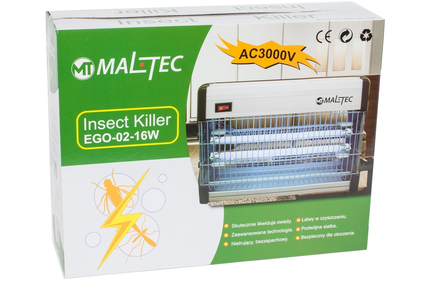 Lampa pentru insecte Maltec EGO 02 16W2X8W, 101533