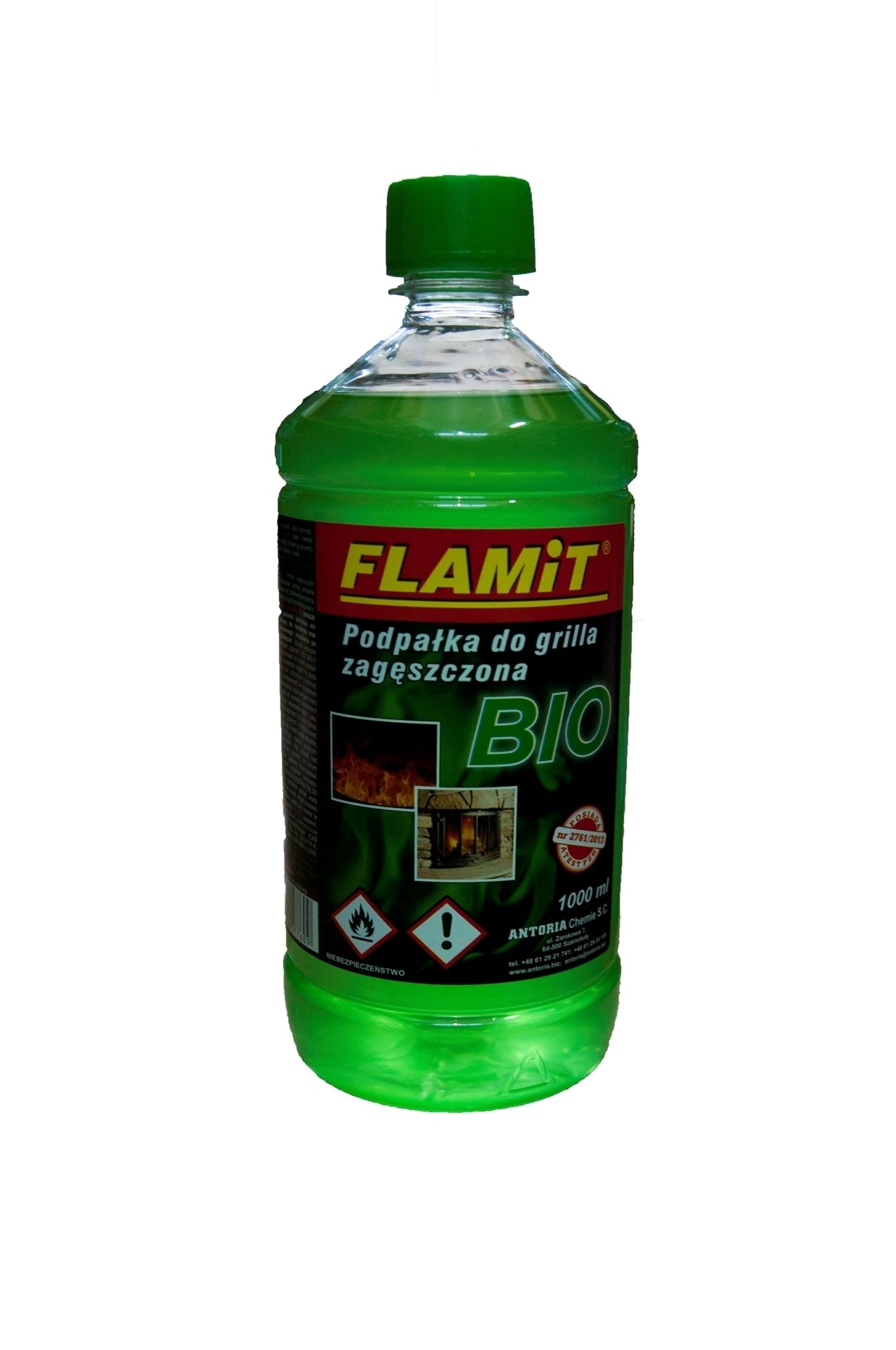 Lichid pentru aprinderea focului din cuptoare, seminee sau gratare, Flamit, 1000ml