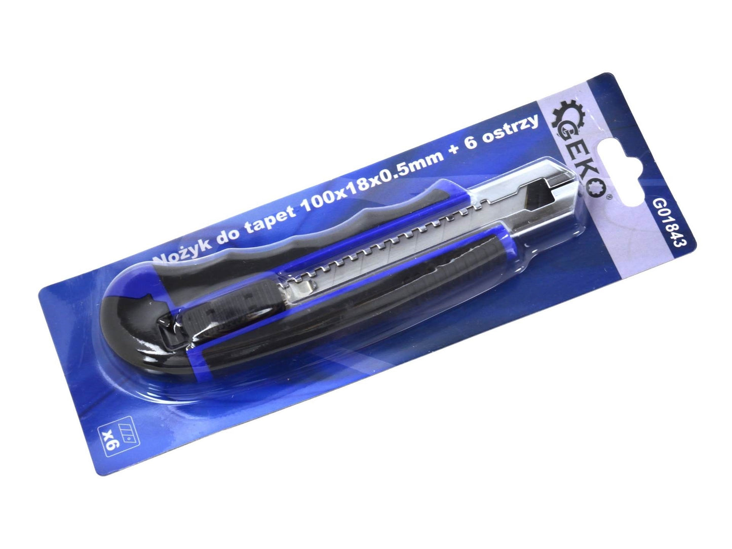 Cutter 100x18x0.5mm + 6 lame, tip nr.3, GEKO G01843
