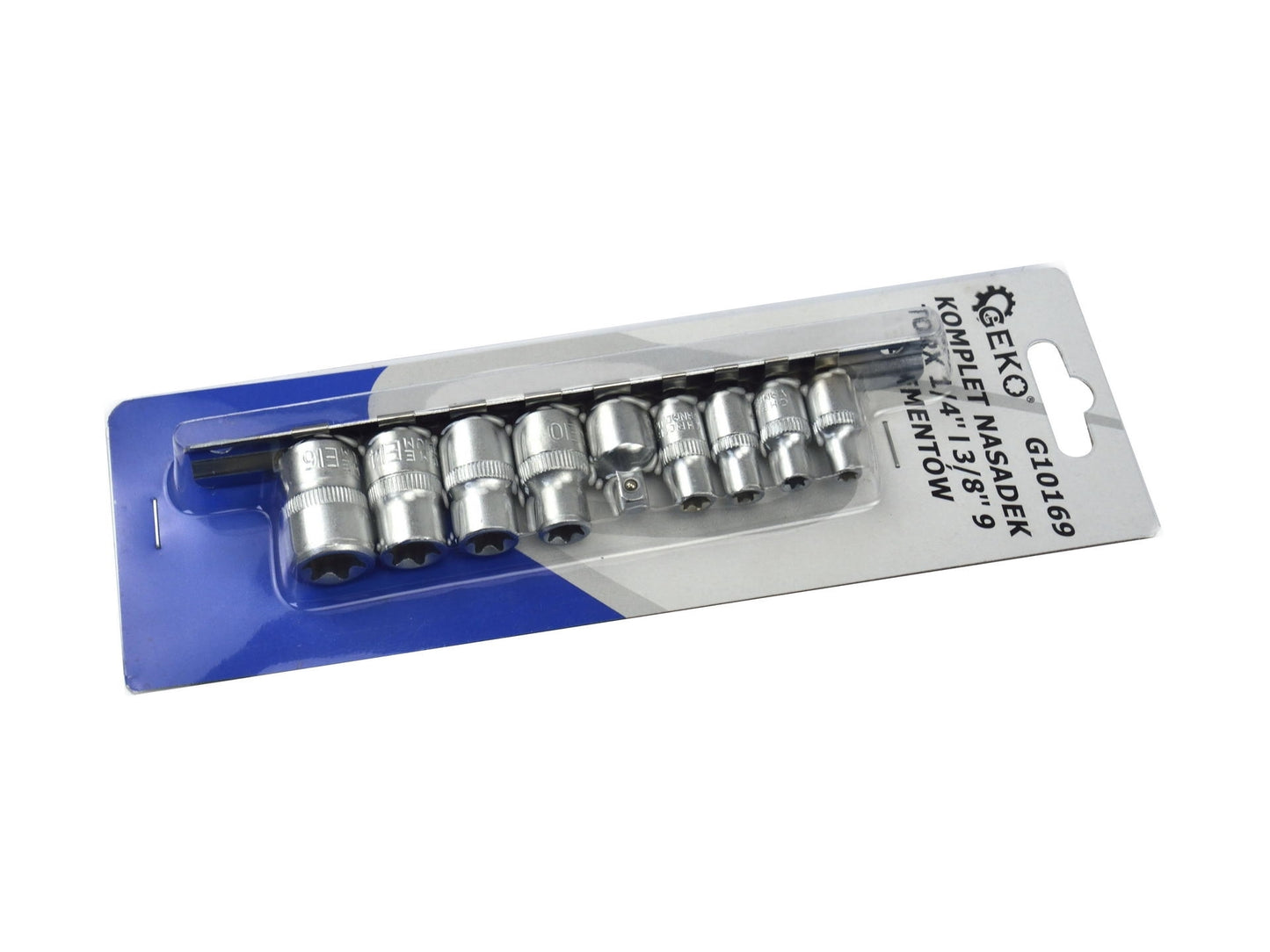 Set chei tubulare torx, 9 piese, GEKO G10169