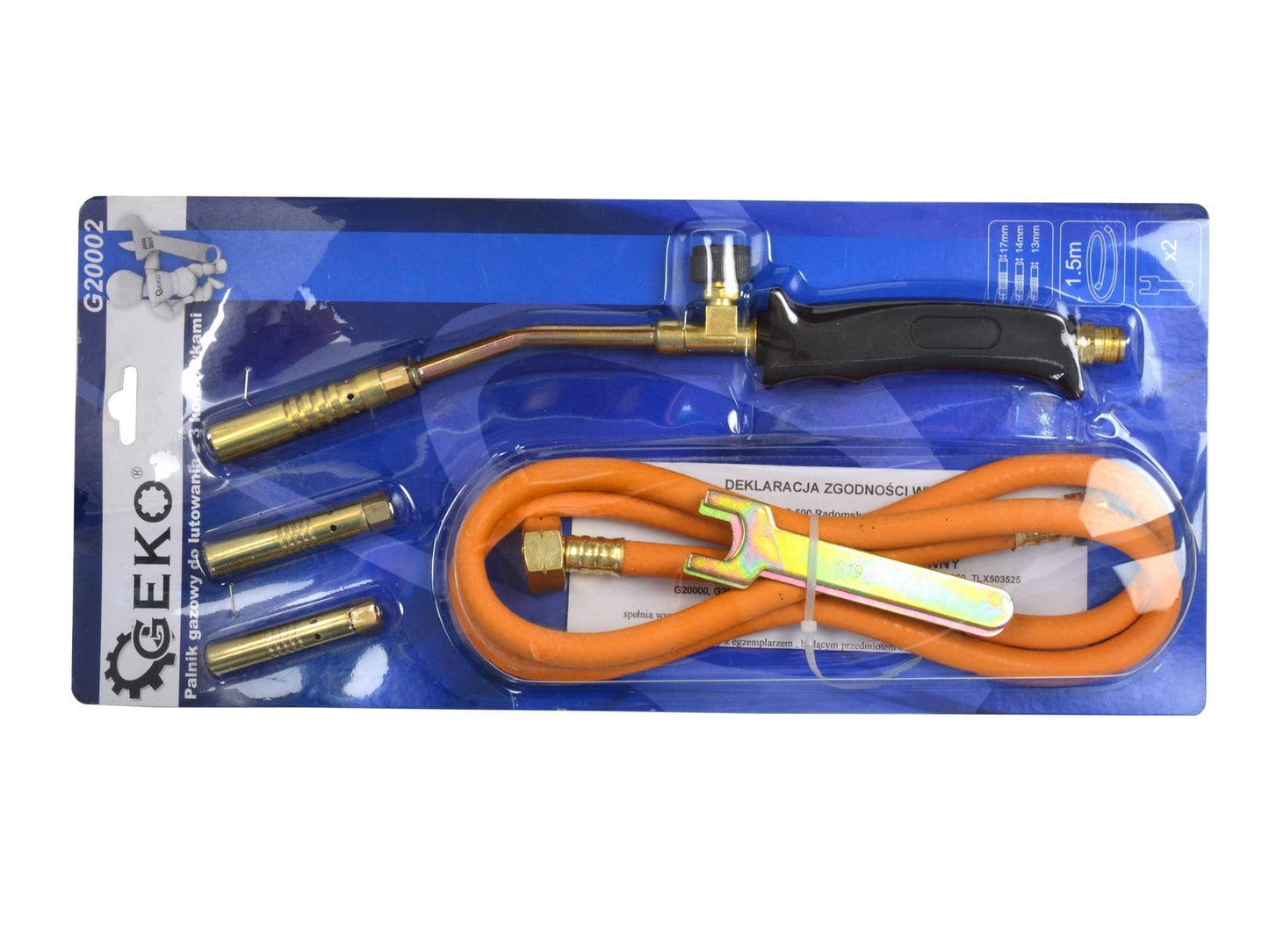 Arzator de gaz cu 3 varfuri 13/15/17mm, Geko G20002