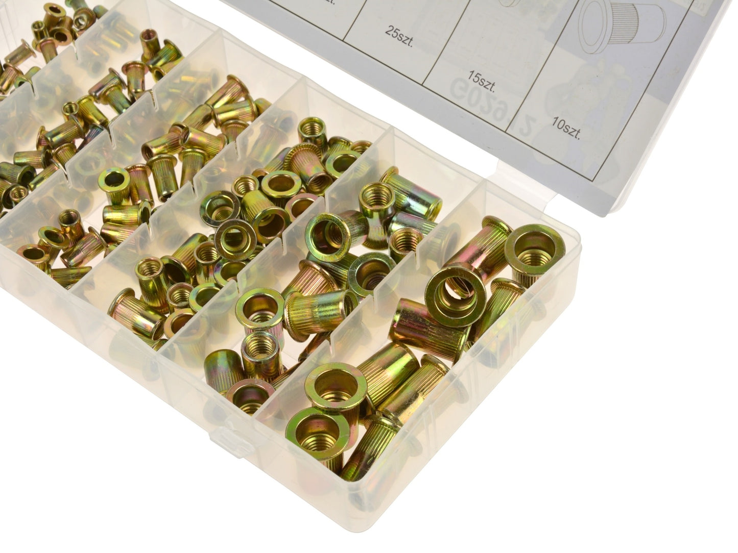 Set 150 piulițe de nit din oțel, GEKO G02912