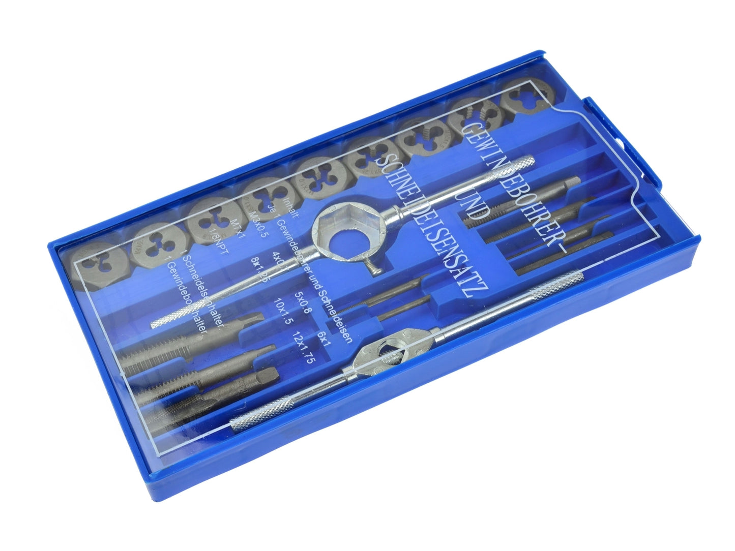 Set de tarozi si filiere 20 piese, Geko G01500