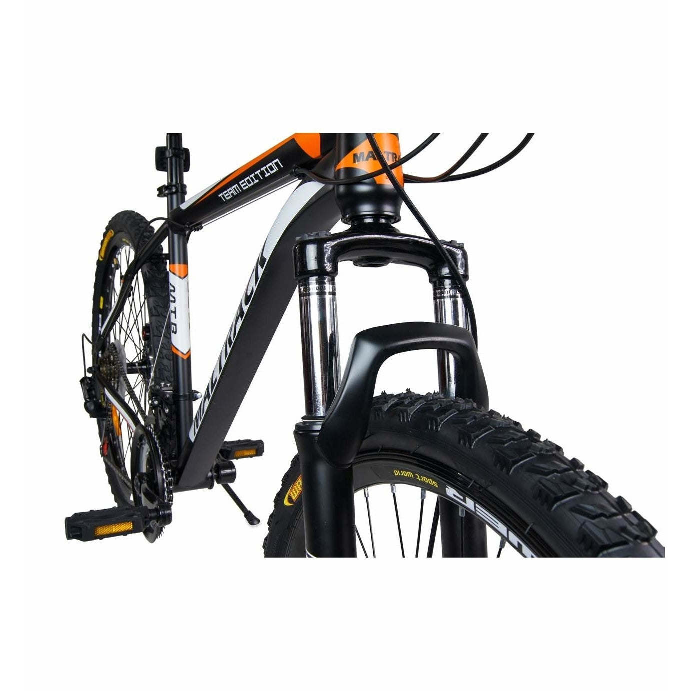 Bicicleta MTB MalTrack Team Orange, cu 18 Viteze, Roti 26 Inch + Bidon Apa