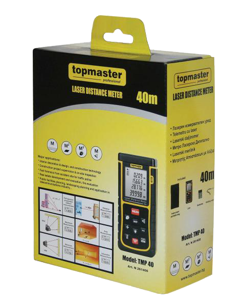 Telemetru laser 40m, Topmaster 261400