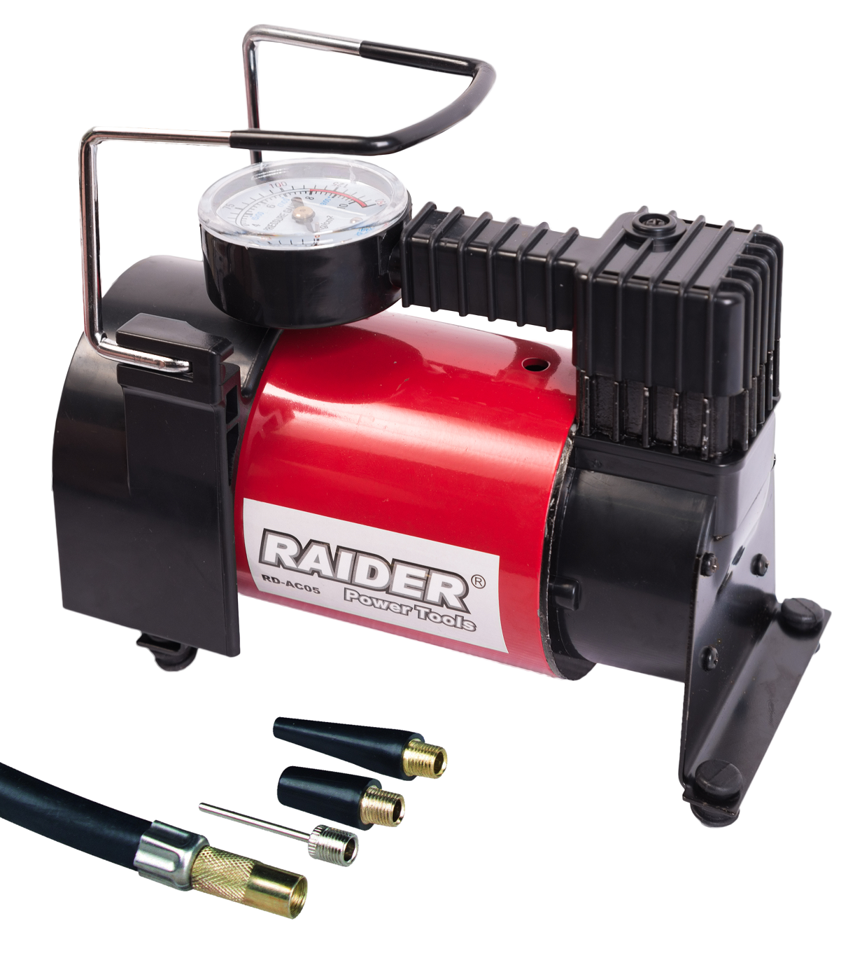 Minicompresor auto 12V DC 120W 35L/min+ accesorii RD-AC05, Raider 089402