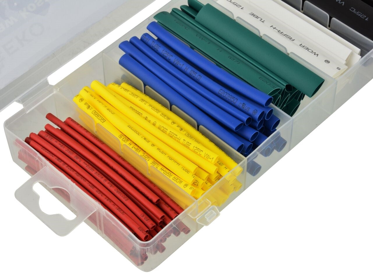 Set tuburi termocontractabile, 128 bucati, Geko G02813