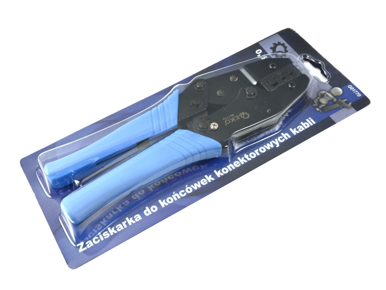 Cleste sertizat conectori 0.5-6mm cu clichet, Geko Premium G01770