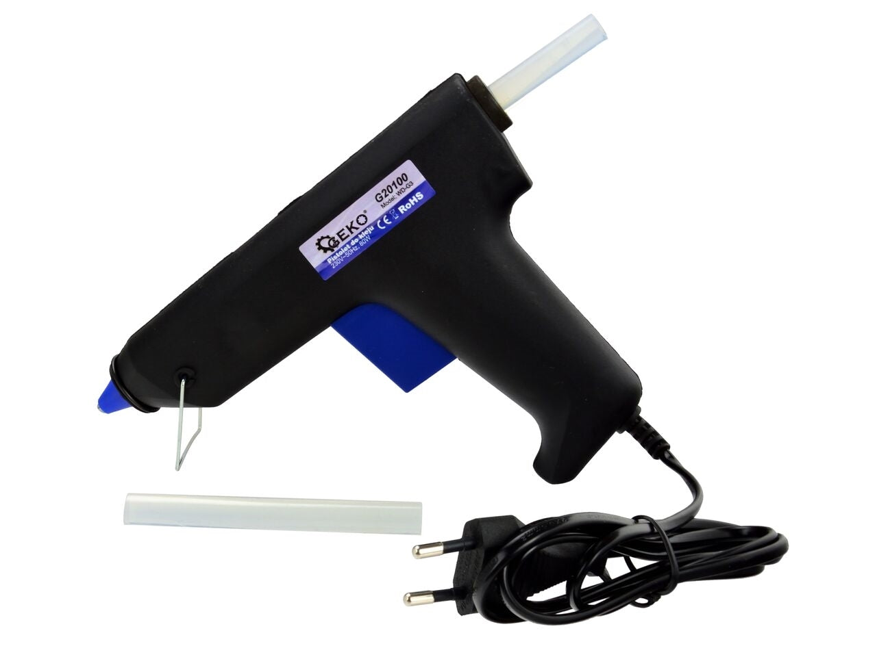 Pistol de lipire WD-G3 80W + 2 cartuse de adeziv, Geko G20100