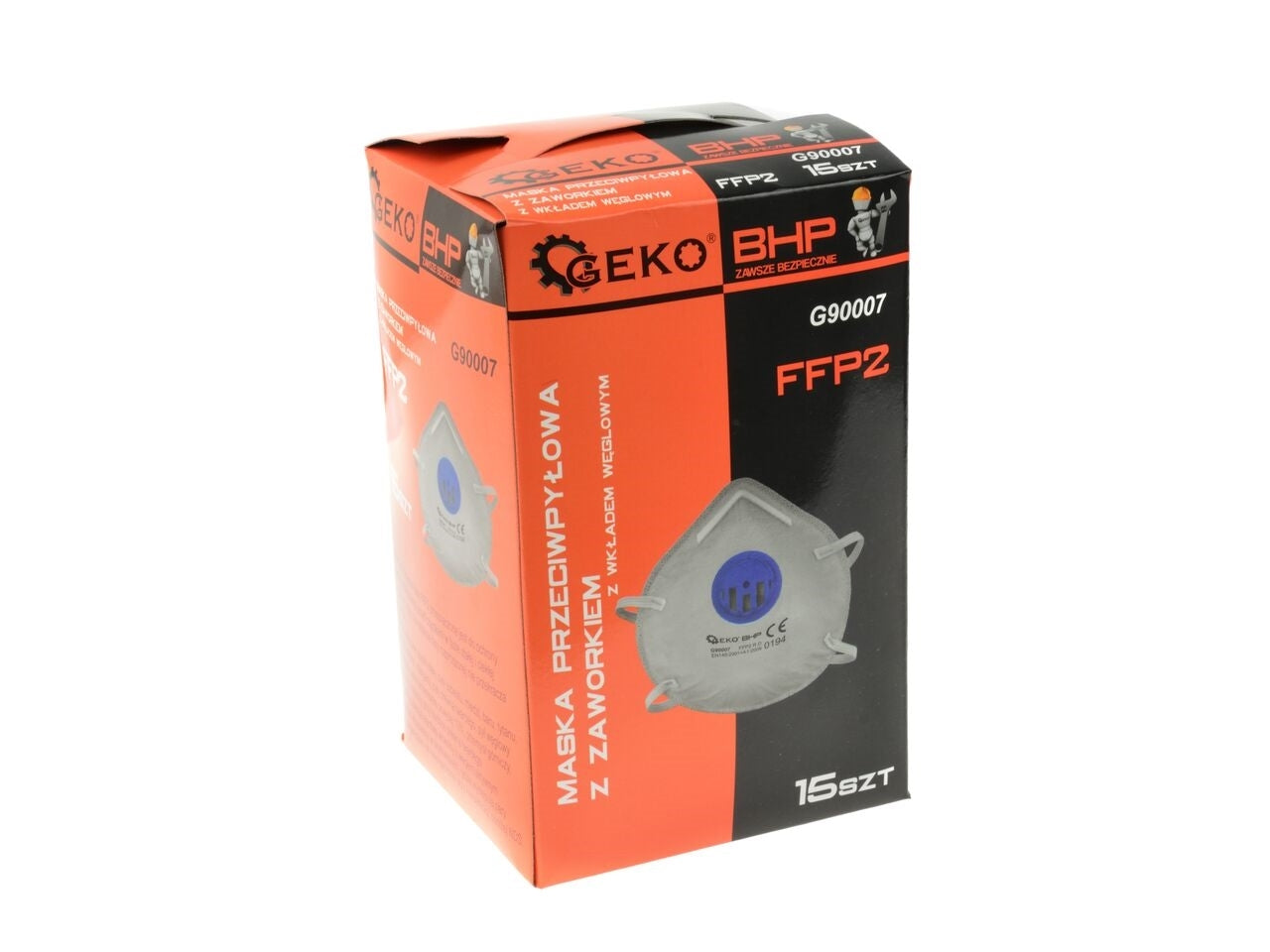 Masca de praf cu supapa FFP2 cu cartus de carbon, Geko G90007