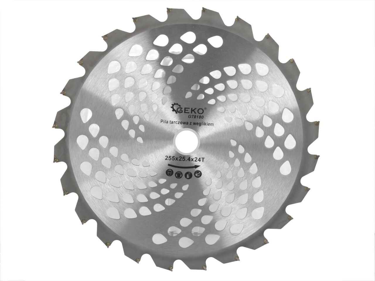 Disc pentru motocoasa 255x25,4mmx24T, Geko G78180