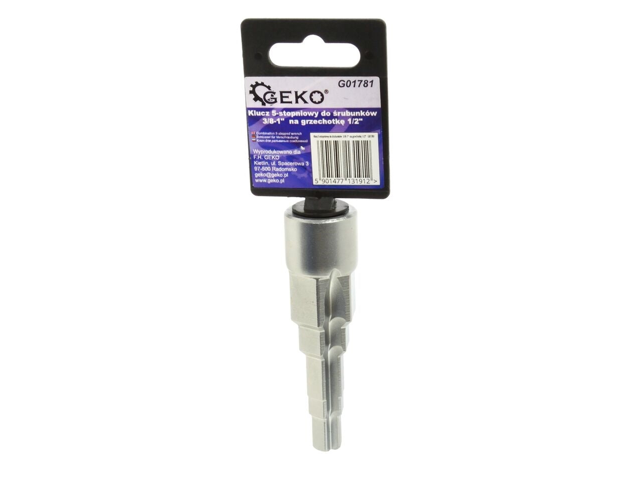 Cheie cu 5 trepte pentru radiatoare, Geko G01781