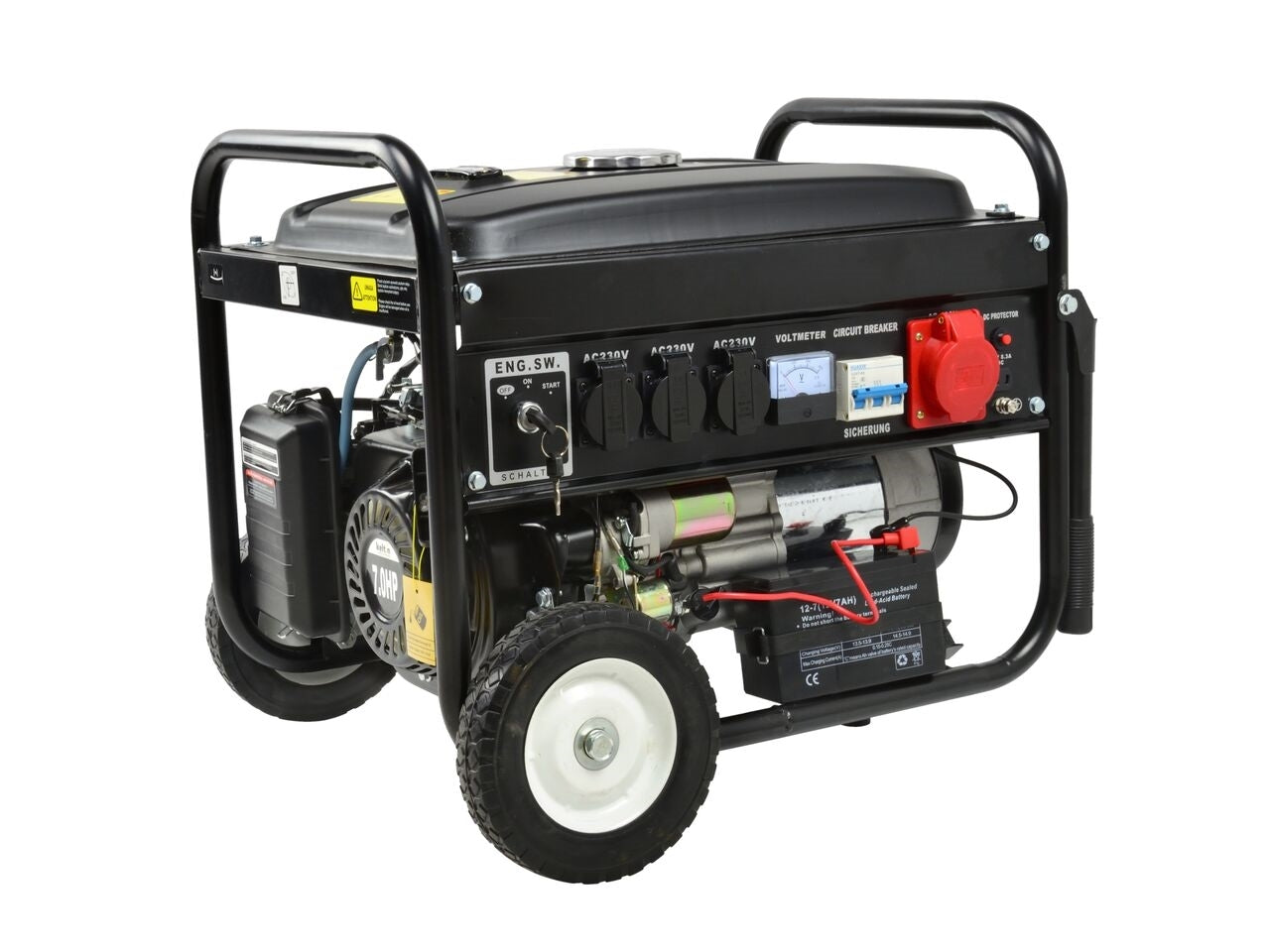 Generator electric, 7.0KM, 230V / 400V / 12V, 4000 rpm, 210 cm3, Keltin K00254