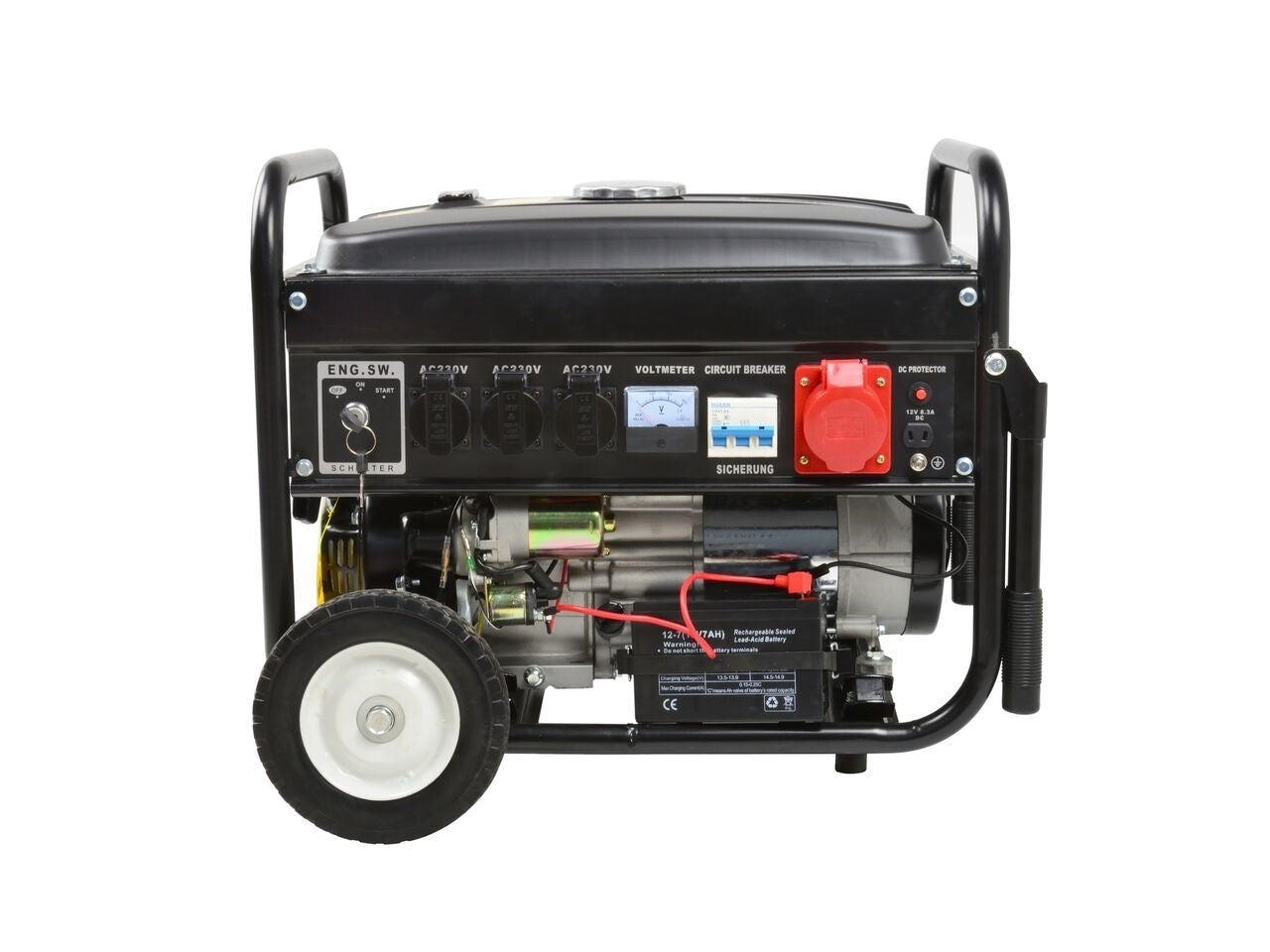 Generator electric, 7.0KM, 230V / 400V / 12V, 4000 rpm, 210 cm3, Keltin K00254