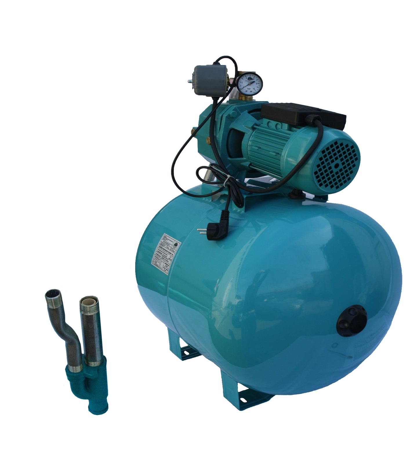 Hidrofor de mare adancime 23m cu ejector Omnigena DP355/100, rezervor 100 litri, 0.75 kW + set 4 stuturi filetate, OM5003/100+S