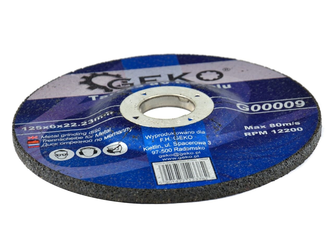Disc slefuire 125x6x22.23mm, GEKO G00009