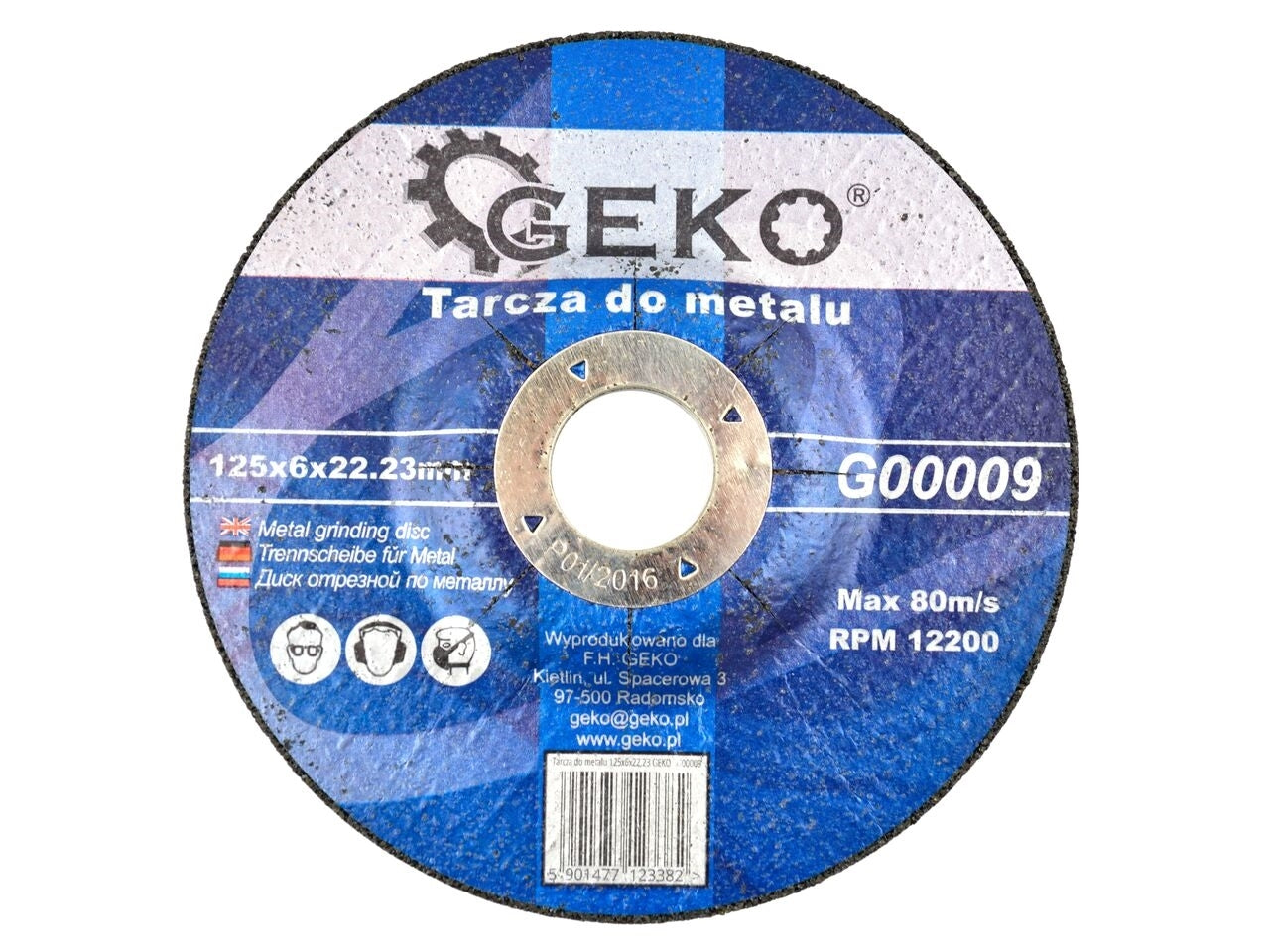 Disc slefuire 125x6x22.23mm, GEKO G00009