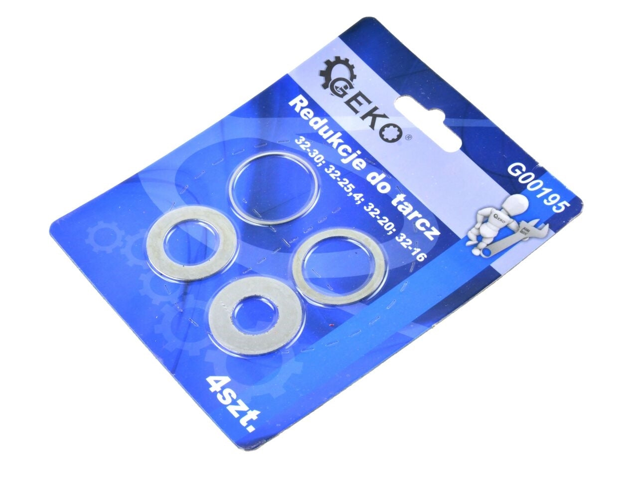 Set 4 reductoare pentru discuri cu o gaura de 32 mm, Geko G00195