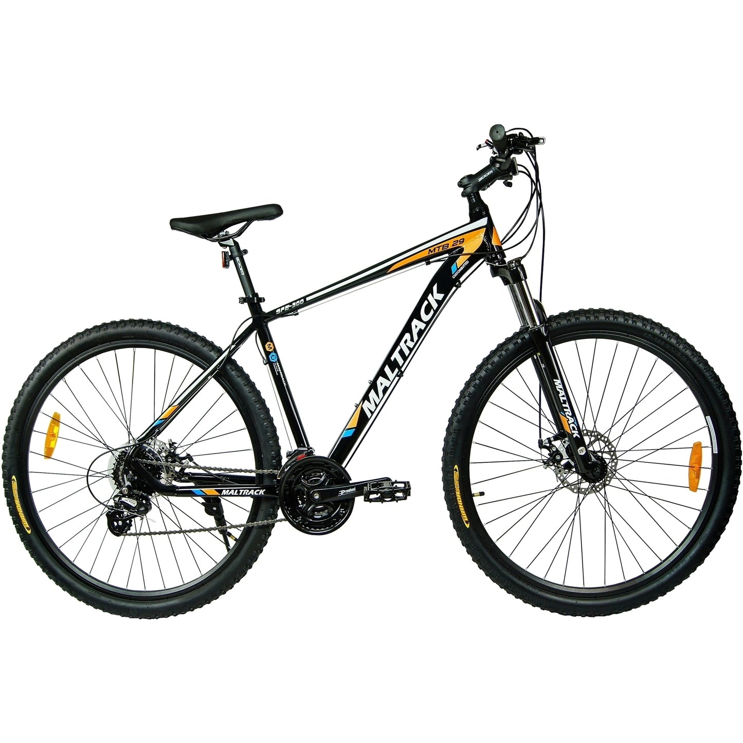Bicicleta BIG BOSS MTB MalTrack cu 24 Viteze, Amortizor, Roti 29 Inch, Cadru 19 inch