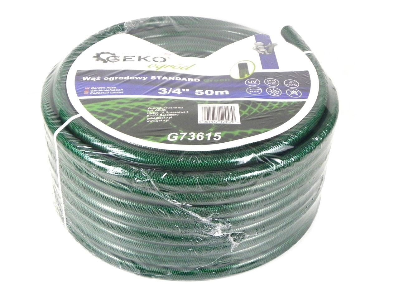 Furtun pentru gradina, 3/4 "50m , 3 straturi, GEKO STANDARD, G73615
