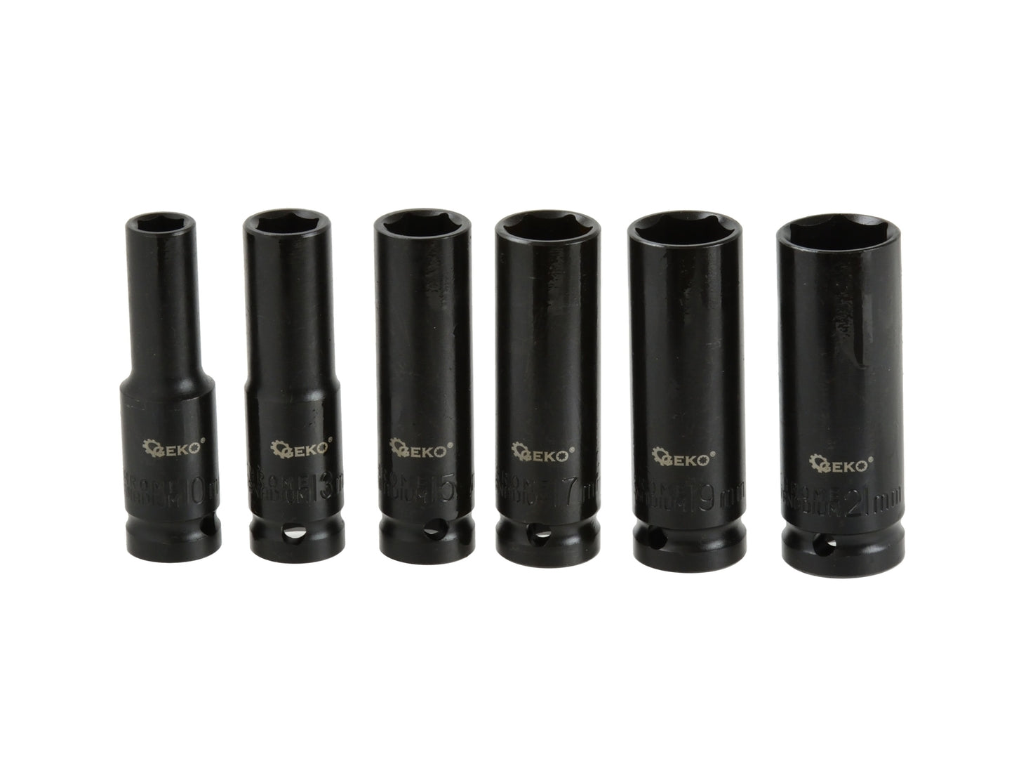 Set adaptoare de impact, 1/2", 10-21mm, 6 piese, Geko G10500