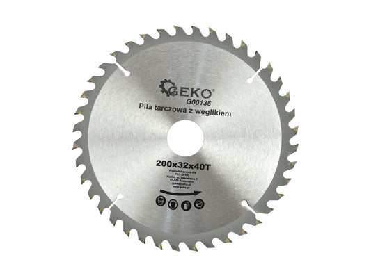 Disc pentru lemn 200x32x40T, Geko G00136