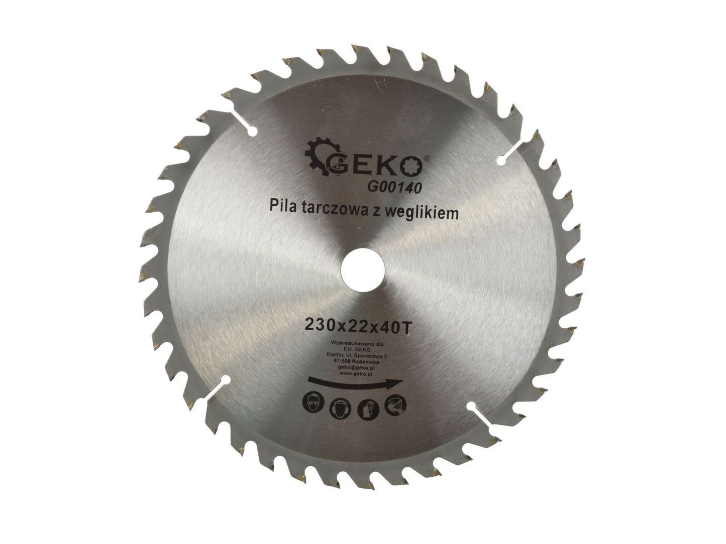 Disc pentru lemn 230x22x40T, Geko G00140