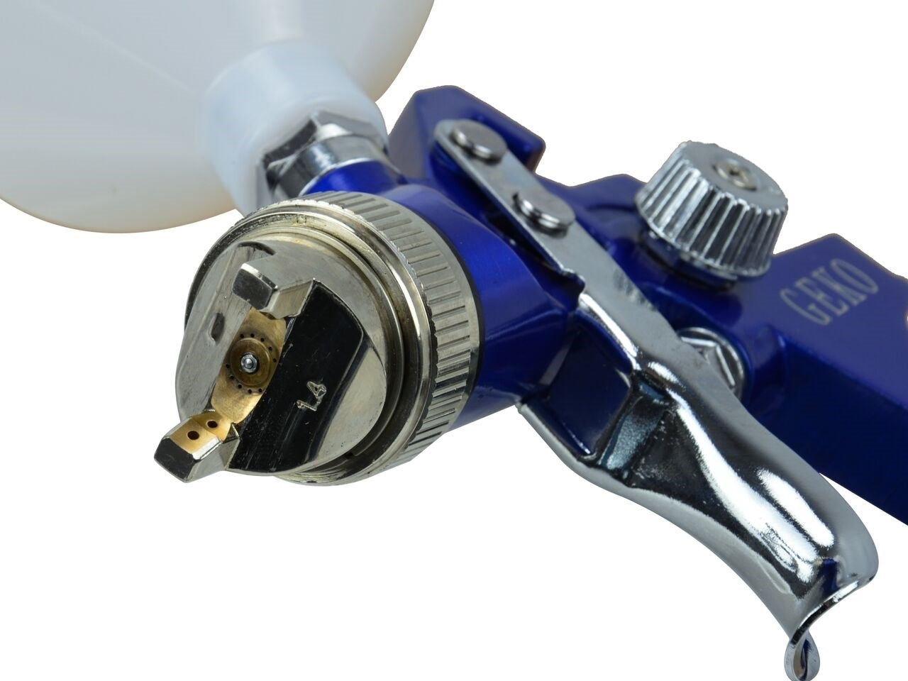 Pistol de vopsit cu rezervorul de 600ml 1.4mm HVLP, GEKO G01108