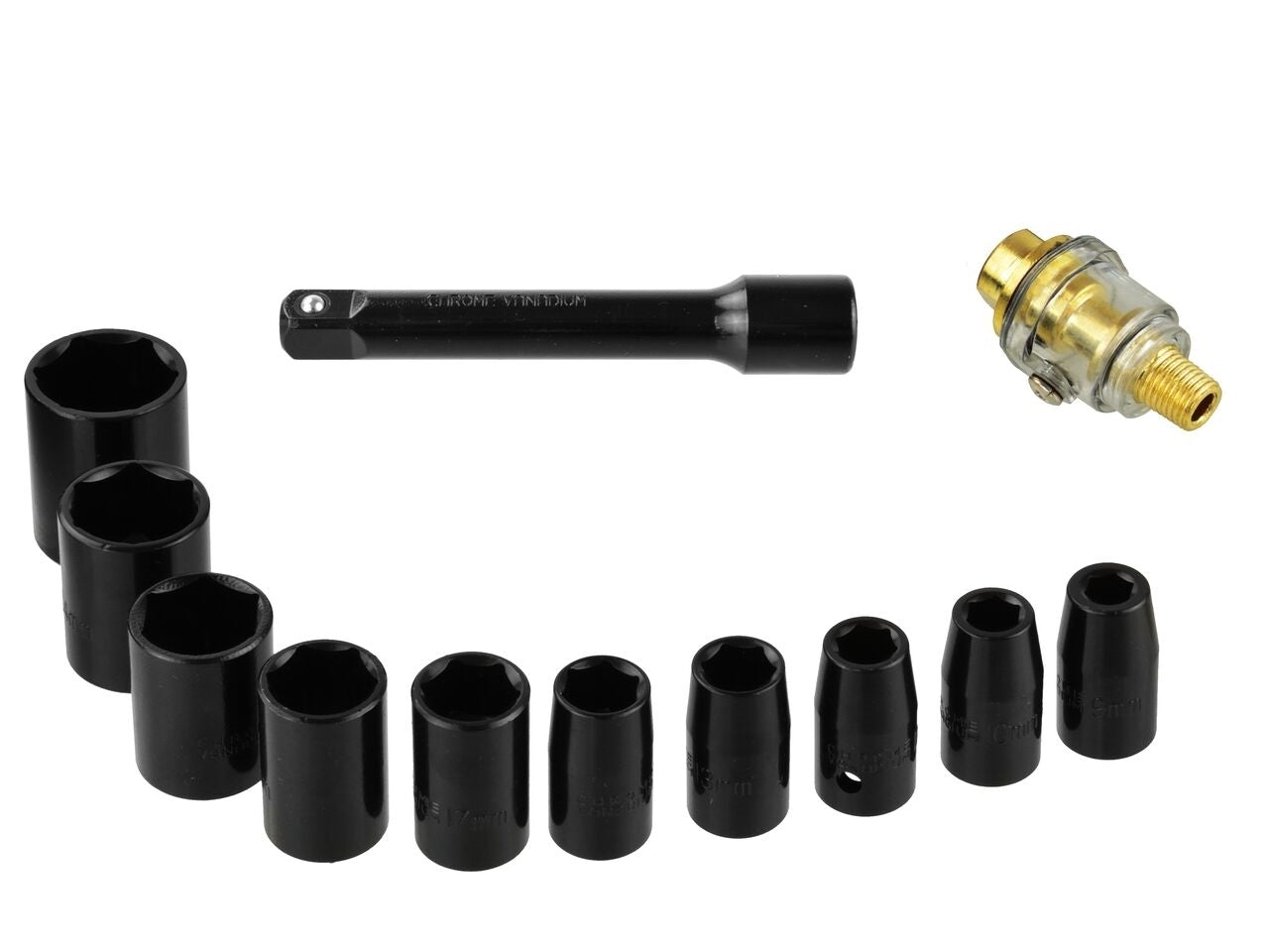 Pistol pneumatic de impact 1/2" + accesorii, Geko G00580