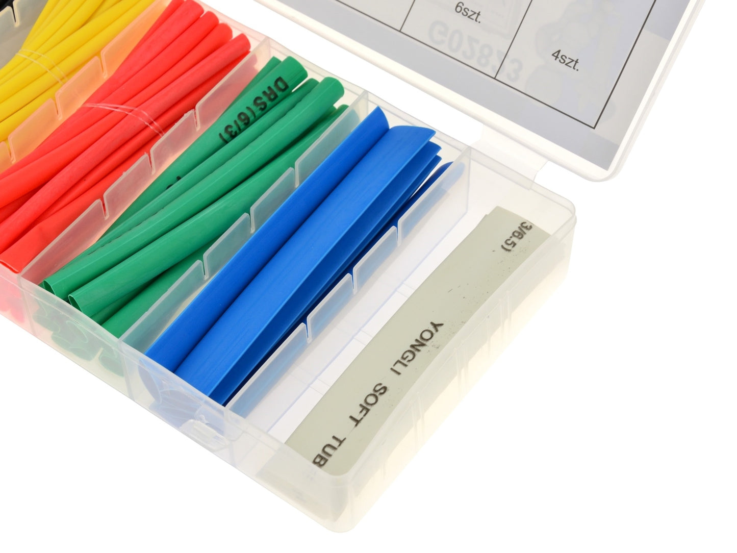 Set 100 tuburi termocontractabile colorate, GEKO G02823