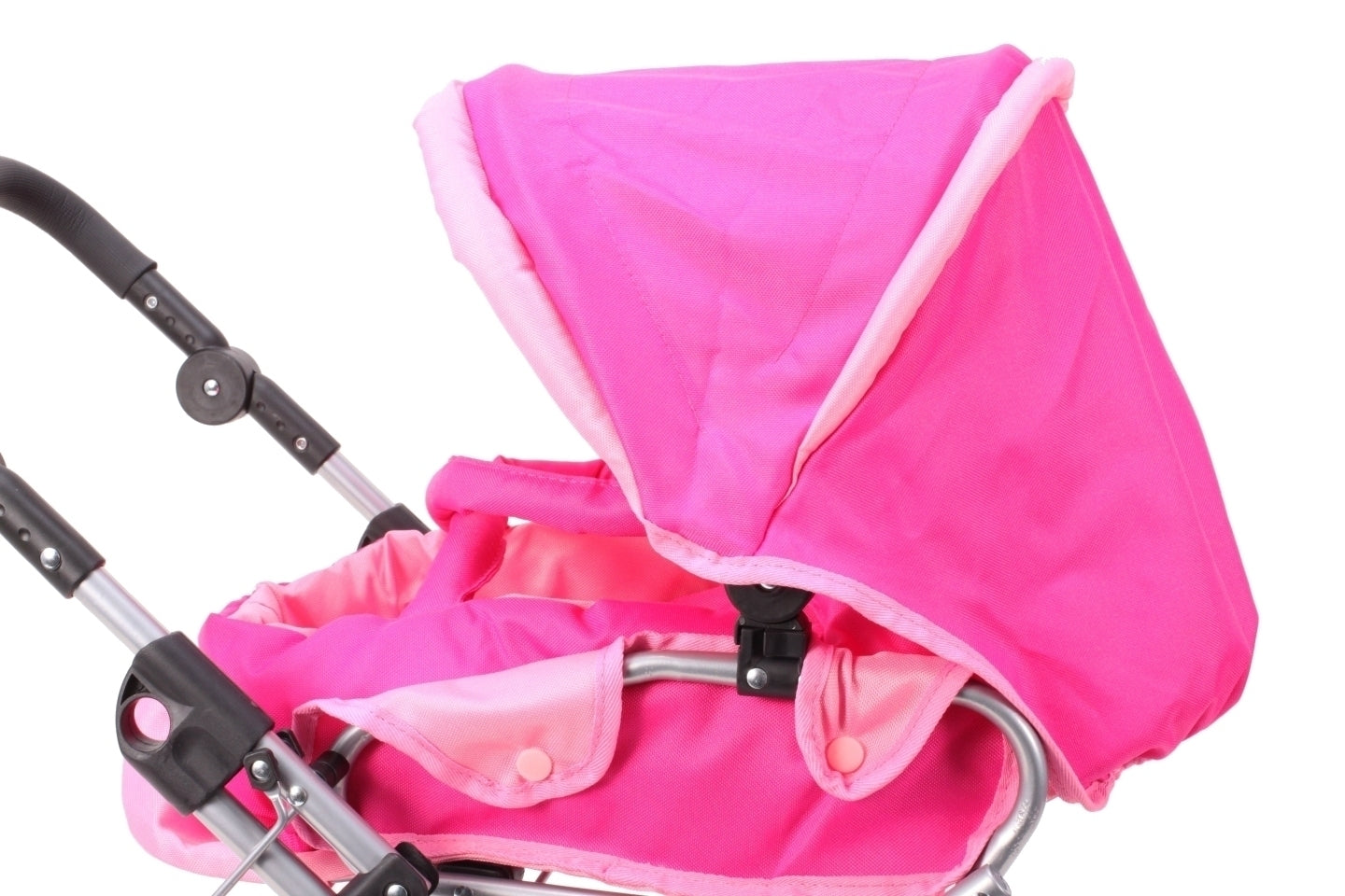 Carucior roz de jucarie cu geanta 3F 66cm, MalPlay 102819