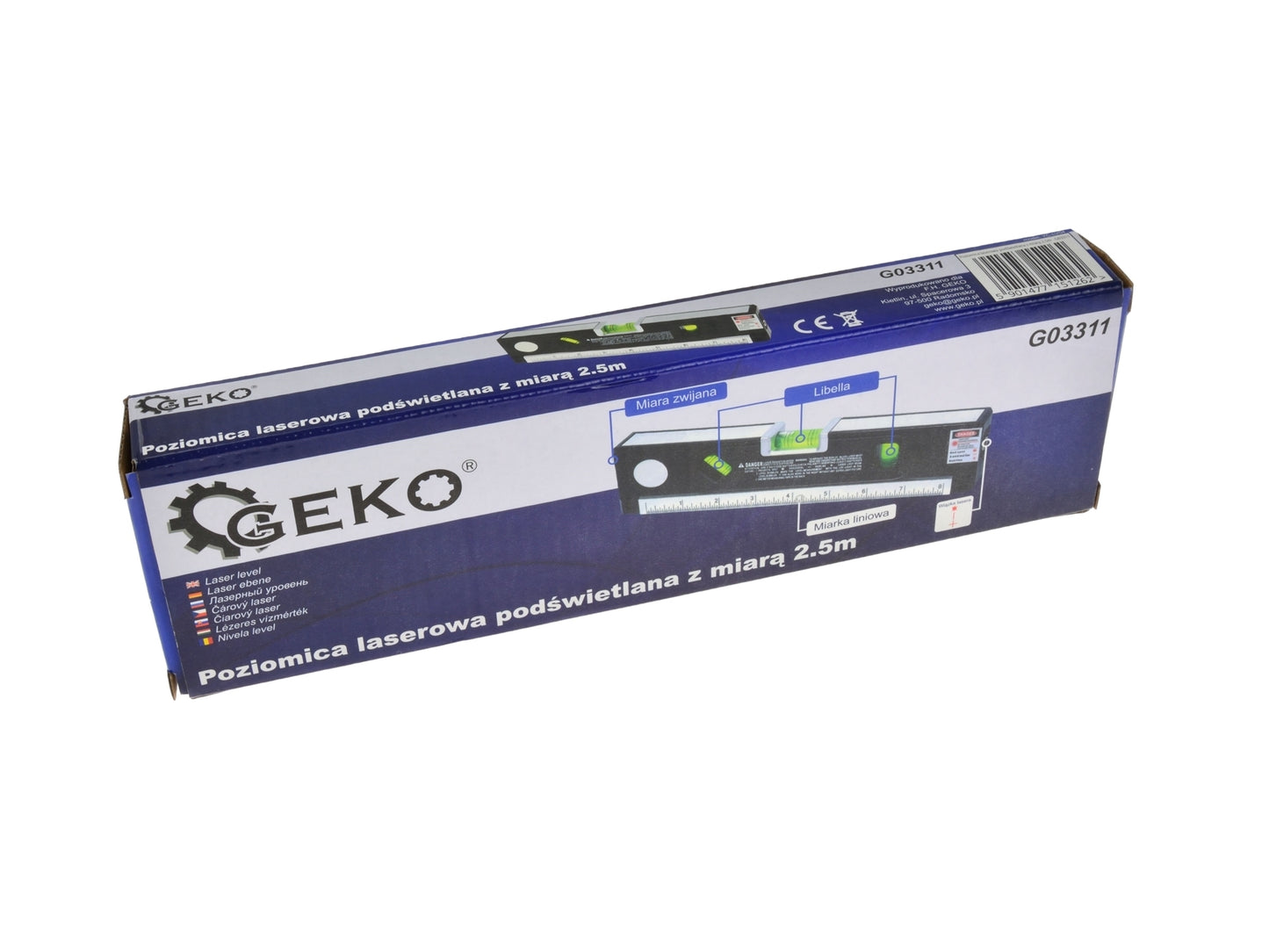 Nivela multifunctionala cu laser 1,5m GEKO G03311