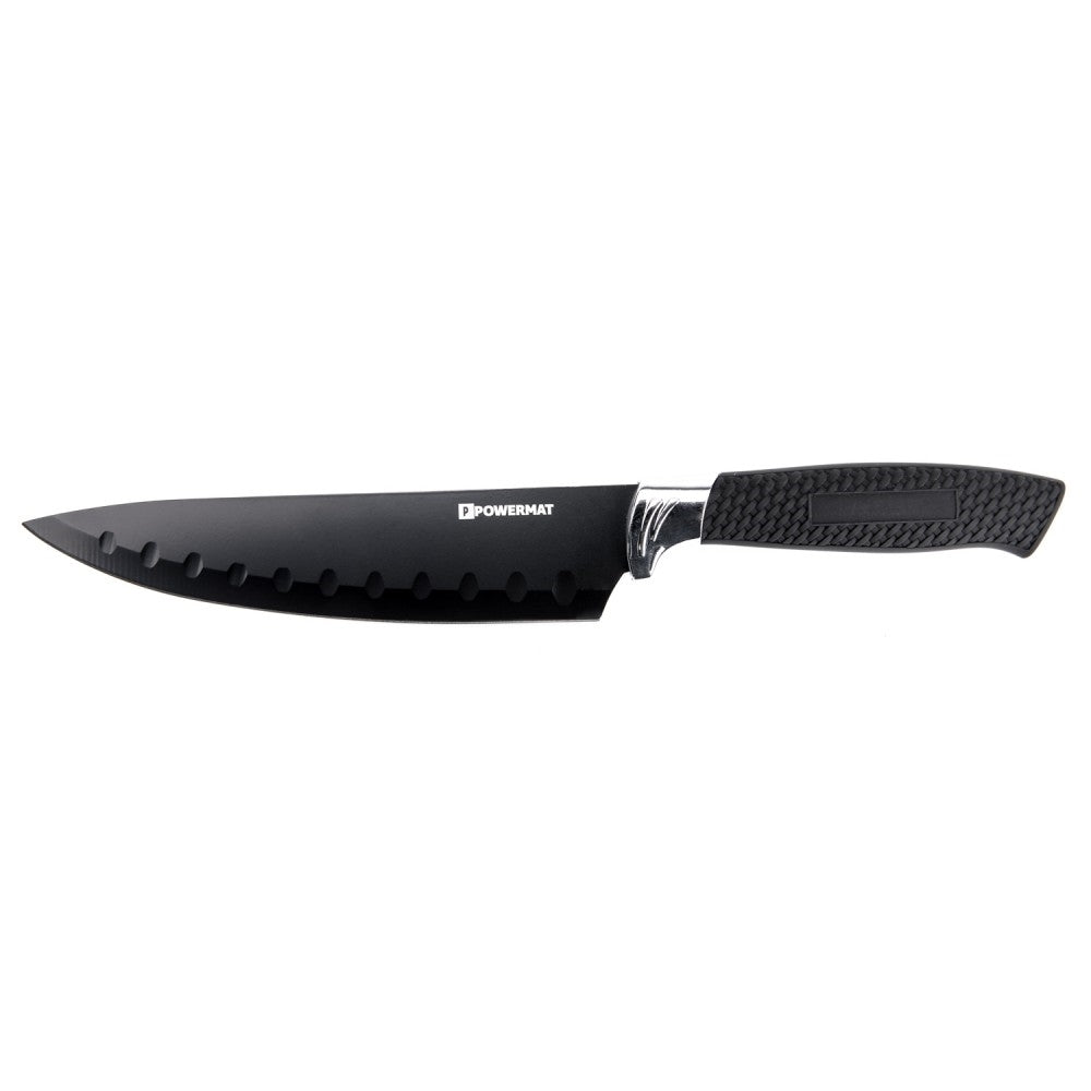 Set 5 cutite de bucatarie+suport, Powermat PM-ZNK-5-C