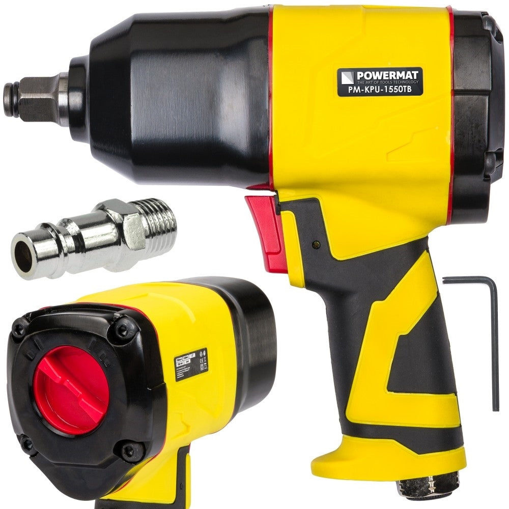 Cheie pneumatica de impact 1/2 1550Nm, Powermat PM-KPU-1550TB