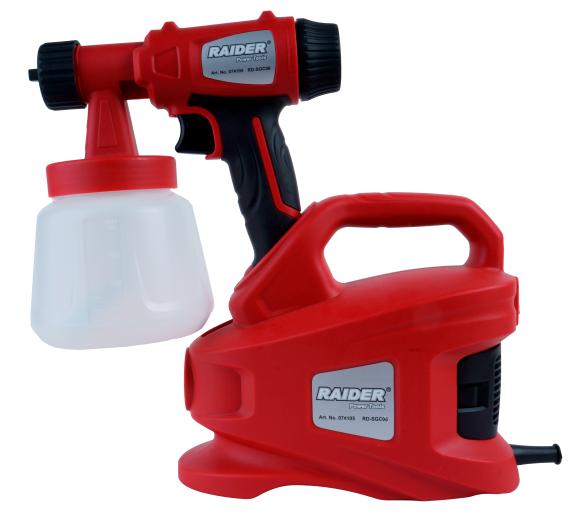 Pistol de vopsit cu compresor RD-SGC06 600W 0.9L 2.5 mm, Raider 074105