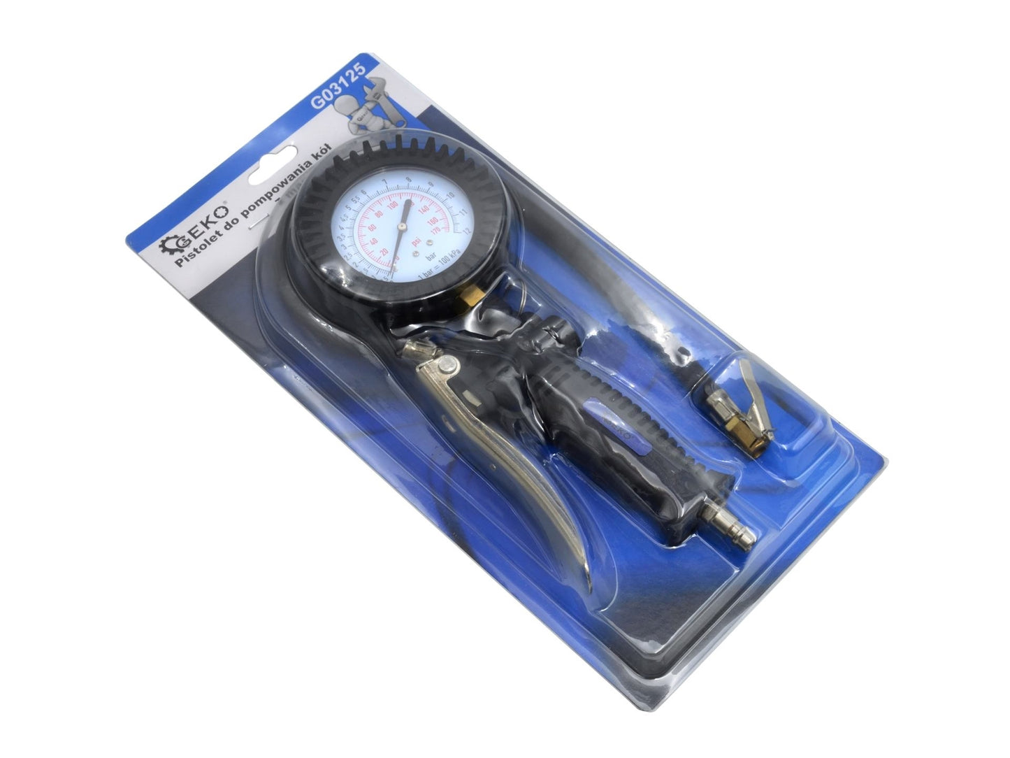 Pistol pentru umflarea roților cu manometru TG-49, GEKO G03125