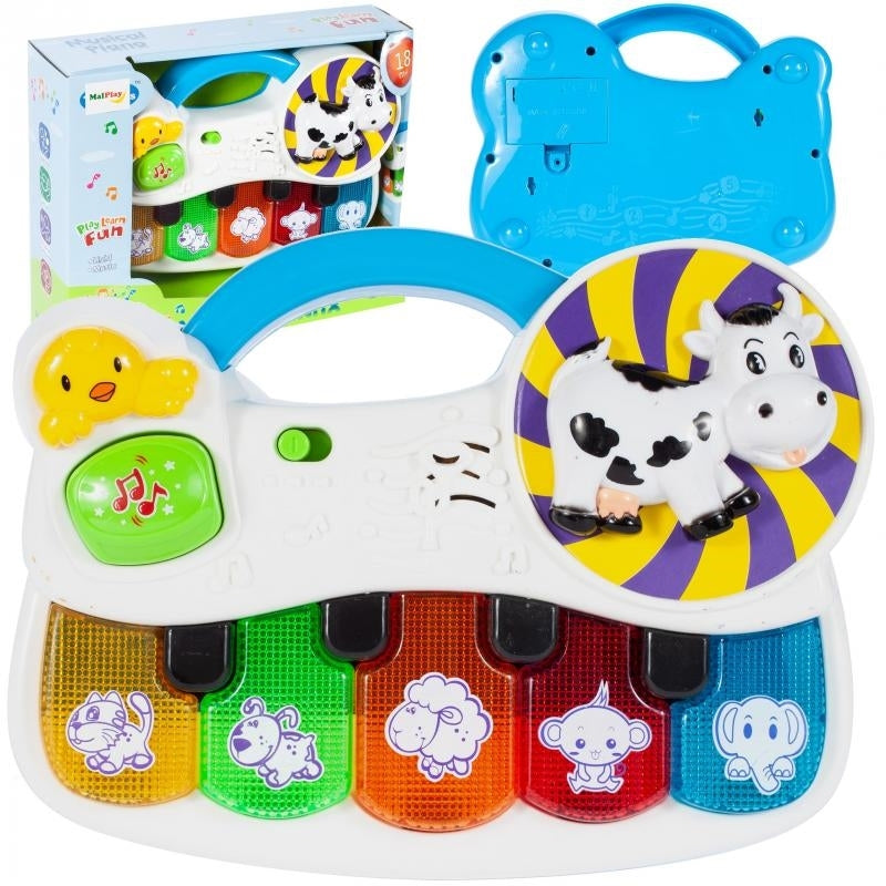 Pianinko Wesoła krówka ze zwierzątkami