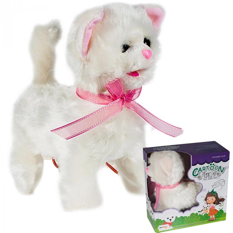 Pisicuță albă cu lesă, Malplay 106617