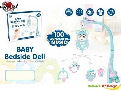 Karuzelka do łóżeczka niebieska żyrafka