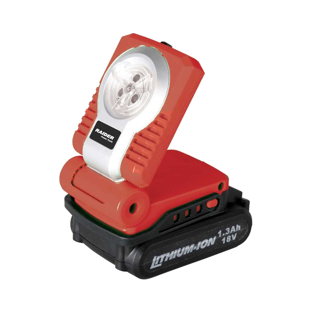 Lanterna cu LED pentru baterie LI-ION 1.3 Ah, 18V RD FL01, Raider 039912