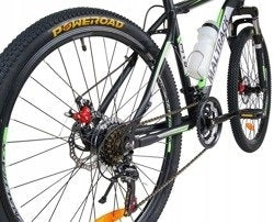 Bicicleta MalTrack MTB 26" TEAM-STEEL, culoare negru-verde