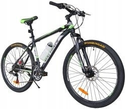 Bicicleta MalTrack MTB 26" TEAM-STEEL, culoare negru-verde