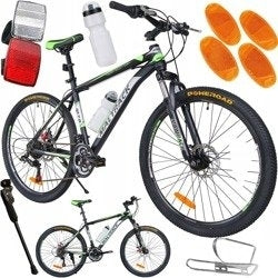 Bicicleta MalTrack MTB 26" TEAM-STEEL, culoare negru-verde