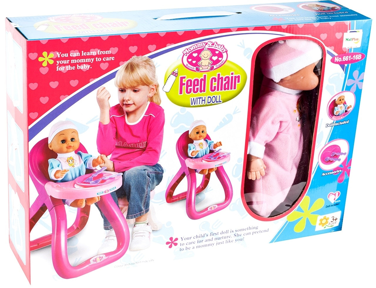 Scaun pentru hranirea papusilor, Malplay 106989